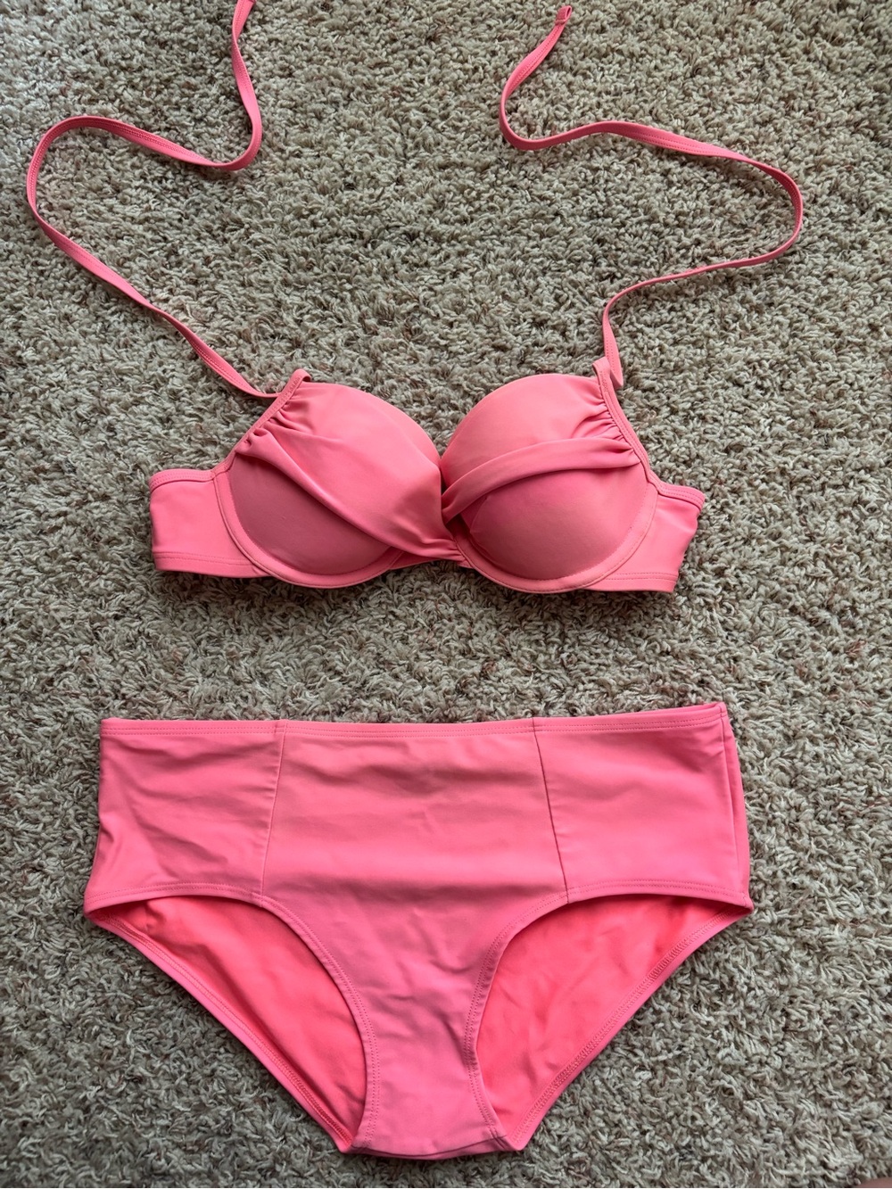 aerie Coral Pink Bikini